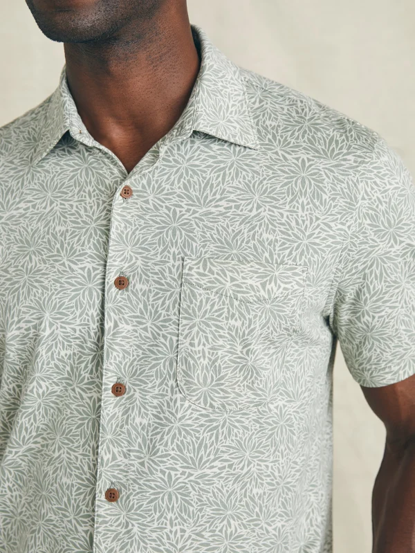 Shirts | Faherty Brand Short-Sleeve Hermosa Knit Shirt - Olive Frond