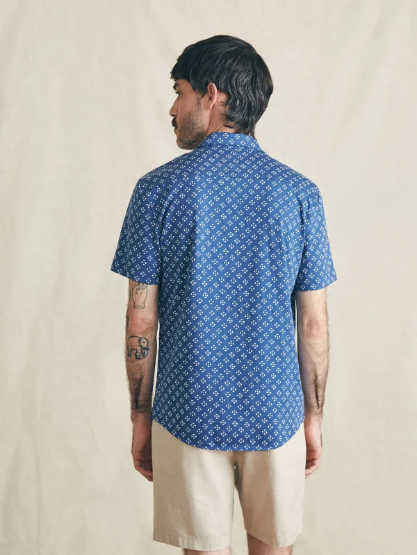 Shirts | Faherty Brand Short-Sleeve Hermosa Knit Shirt - Navy Atlas