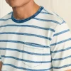 T-Shirts & Henleys | Faherty Brand Short-Sleeve Indigo Pocket Tee - Indigo Tide Stripe