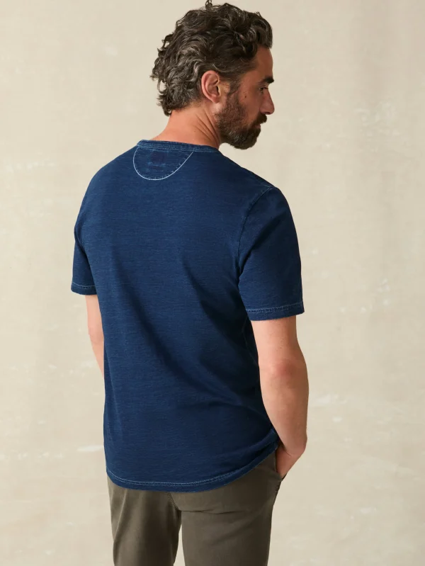 T-Shirts & Henleys | Faherty Brand Short-Sleeve Indigo Pocket Tee - Midnight Wash