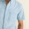 Shirts | Faherty Brand Short-Sleeve Stretch Playa Shirt - South Pacific Geo