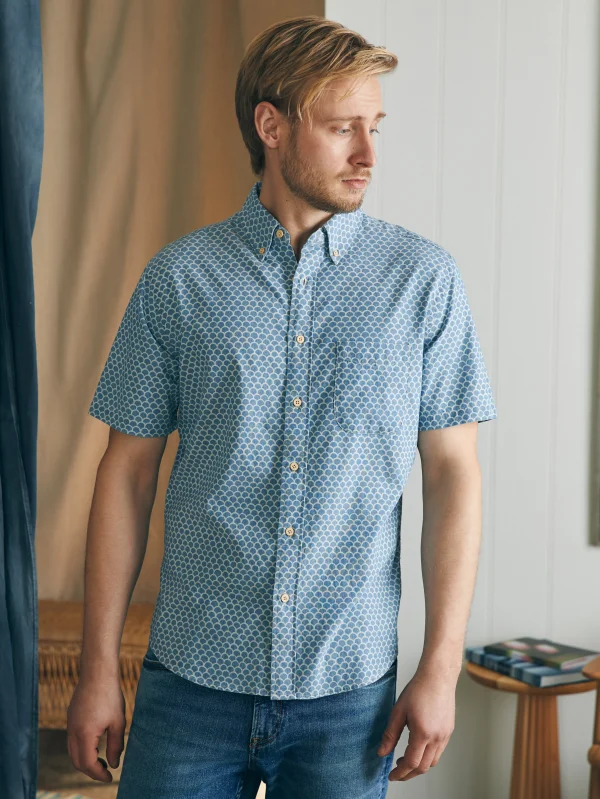 Shirts | Faherty Brand Short-Sleeve Stretch Playa Shirt (Tall) - Fishscale Redux