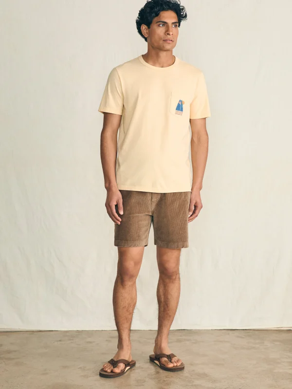 T-Shirts & Henleys | Faherty Brand Short-Sleeve Surfrider Sunwashed Pocket Tee - Sunny Days