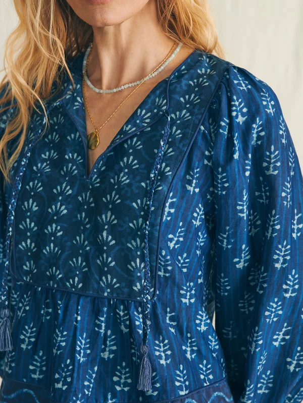 Shirts & Tops | Faherty Brand Silk Blend Solstice Top - Sunburst Mix Print