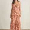 Dresses | Faherty Brand Silk Blend Sun Chaser Maxi Dress - Ginger Floral