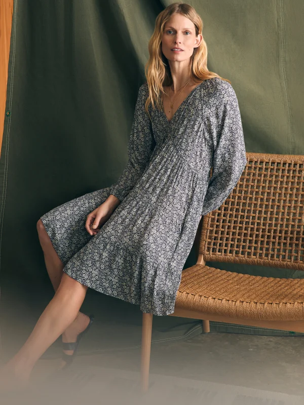 Dresses | Faherty Brand Sirene Dress - Navy Ditsy Floral