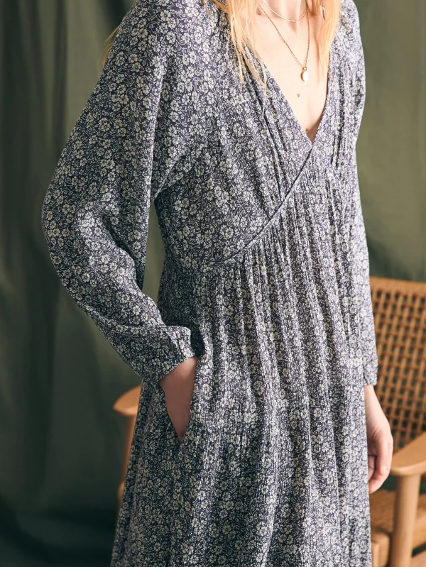 Dresses | Faherty Brand Sirene Dress - Navy Ditsy Floral