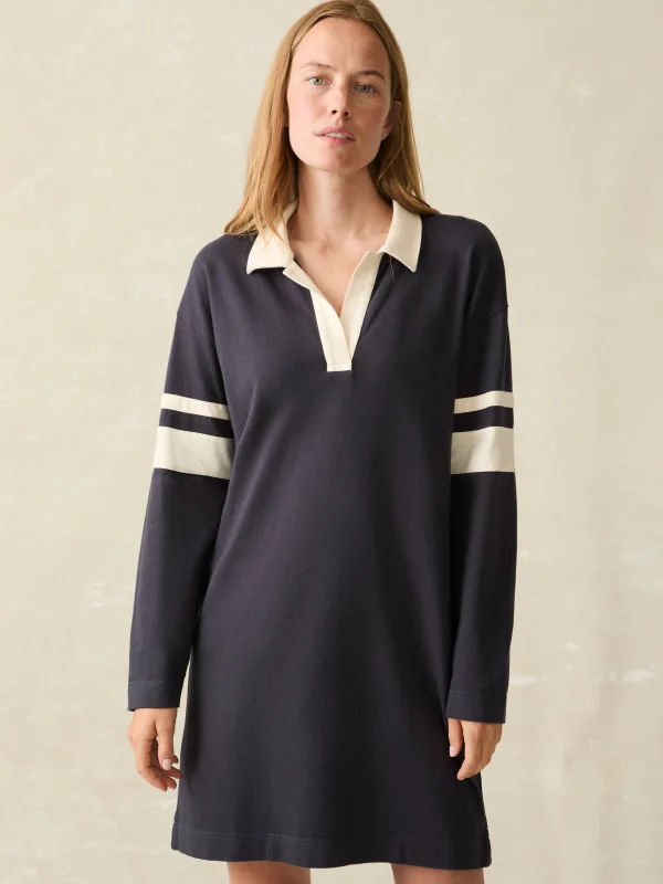 Dresses | Faherty Brand Sport Jersey Polo Dress - Sea Storm