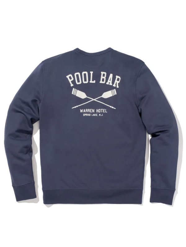 Hoodies & Sweatshirts | Faherty Brand Spring Lake Long-Sleeve Terry Pool Bar Crewneck - Dune Navy