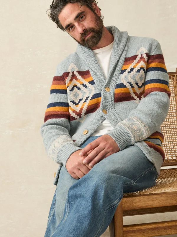 Sweaters | Faherty Brand Steven Paul Judd Cardigan Sweater - Mountain River Ombre