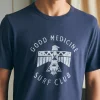 T-Shirts & Henleys | Faherty Brand Steven Paul Judd Good Medicine Surf Club Tee - Dune Navy