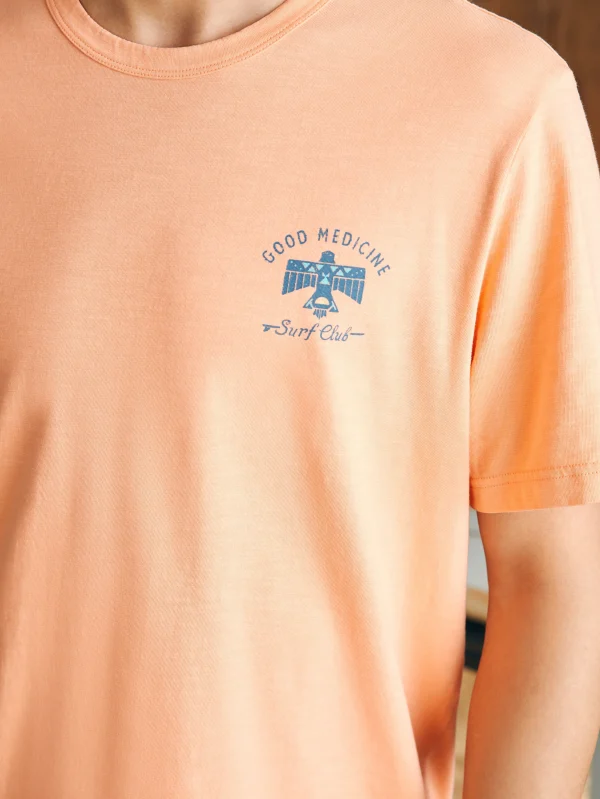 T-Shirts & Henleys | Faherty Brand Steven Paul Judd Good Medicine Surf Club Tee - Island Melon