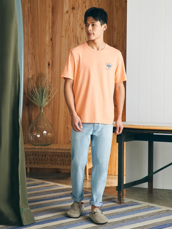 T-Shirts & Henleys | Faherty Brand Steven Paul Judd Good Medicine Surf Club Tee - Island Melon