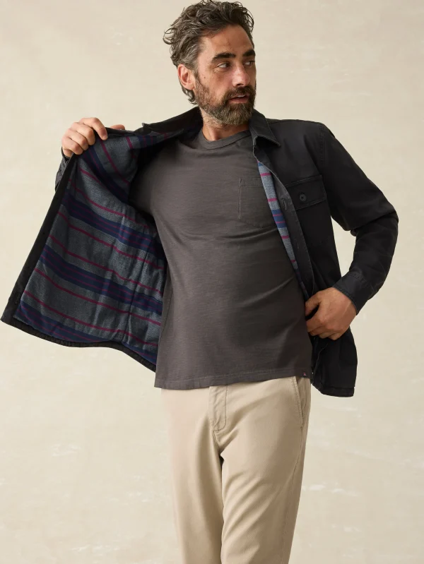 Jackets & Vests | Faherty Brand Stretch Blanket Lined CPO (Tall) - Washed Black