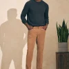 Pants | Faherty Brand Stretch Corduroy 5-Pocket Pant (32" Inseam) - Raw Umber