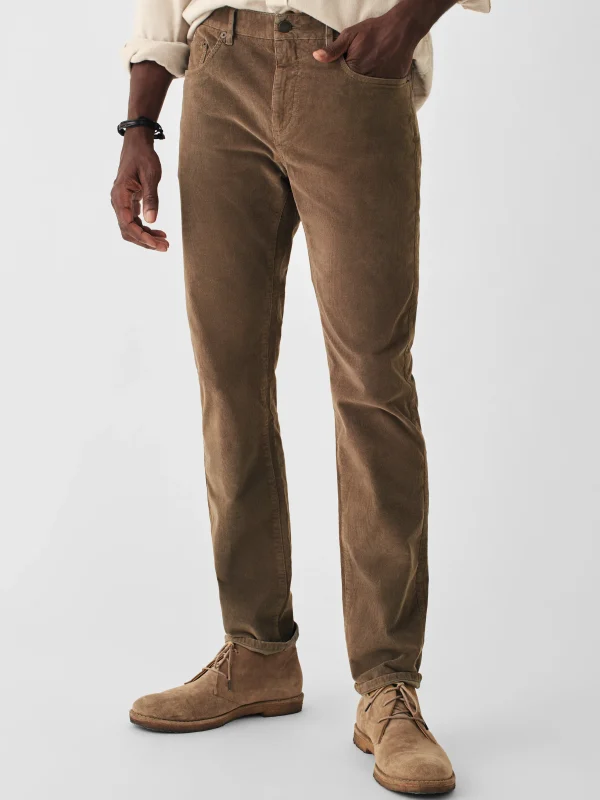 Pants | Faherty Brand Stretch Corduroy 5-Pocket Pant - Mountain Brown