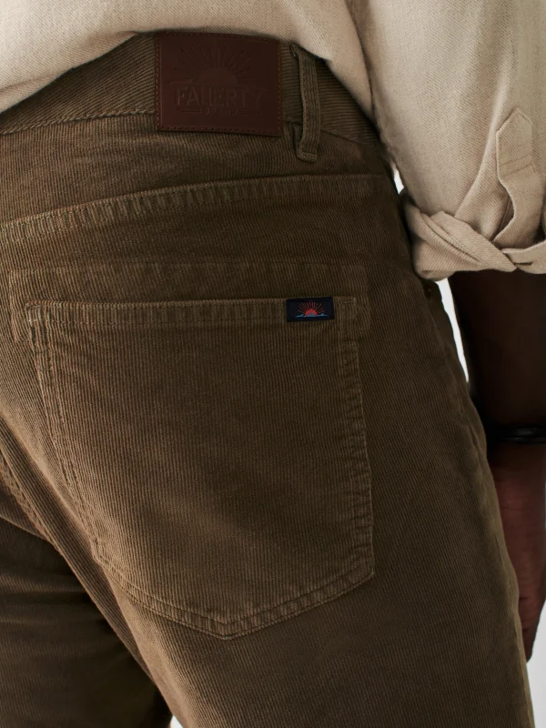 Pants | Faherty Brand Stretch Corduroy 5-Pocket Pant - Mountain Brown