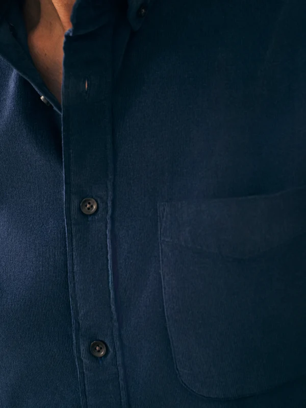 Shirts | Faherty Brand Stretch Corduroy Shirt - Blue Nights