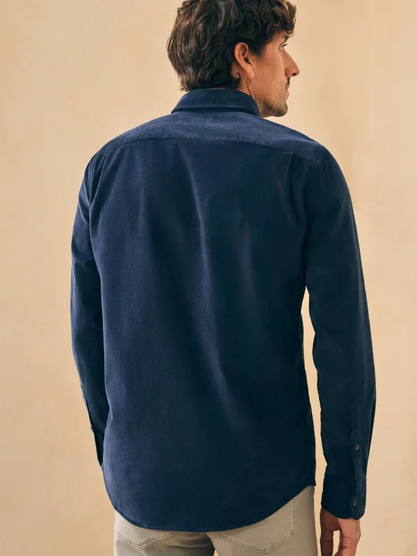 Shirts | Faherty Brand Stretch Corduroy Shirt - Blue Nights