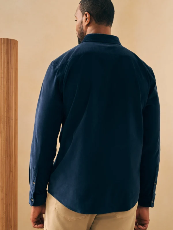 Shirts | Faherty Brand Stretch Corduroy Shirt - Blue Nights