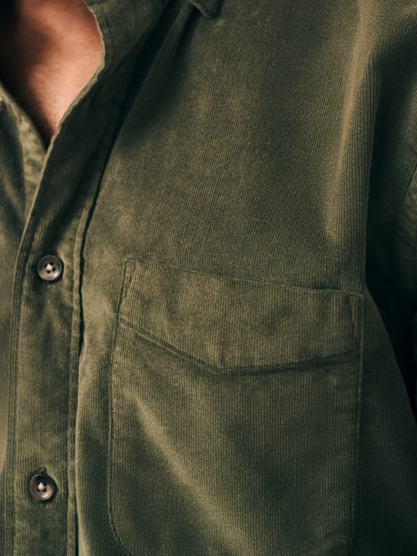 Shirts | Faherty Brand Stretch Corduroy Shirt - Forest