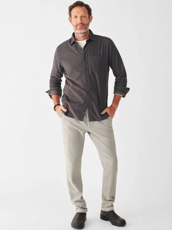 Shirts | Faherty Brand Stretch Corduroy Shirt - Washed Black