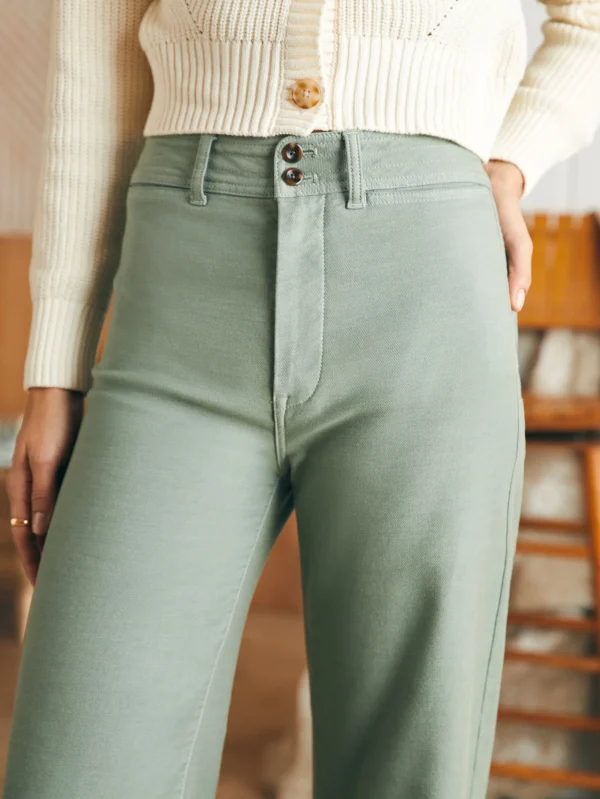 Pants | Faherty Brand Stretch Terry Harbor Pant - Coastal Sage