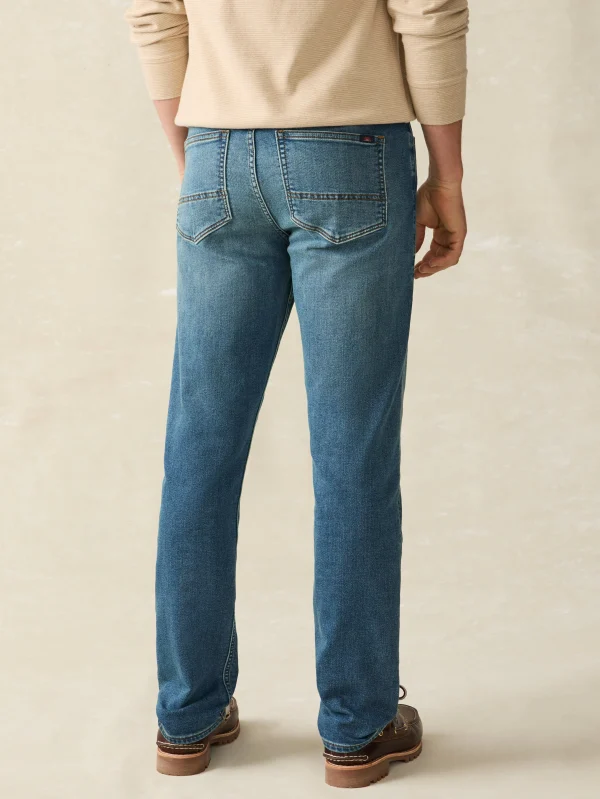 Pants | Faherty Brand Stretch Terry Indigo 5-Pocket Pant - Indigo Ocean Wash