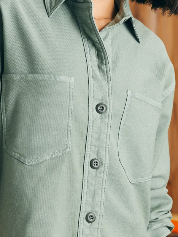 Blazers & Outerwear | Faherty Brand Stretch Terry Overshirt - Coastal Sage