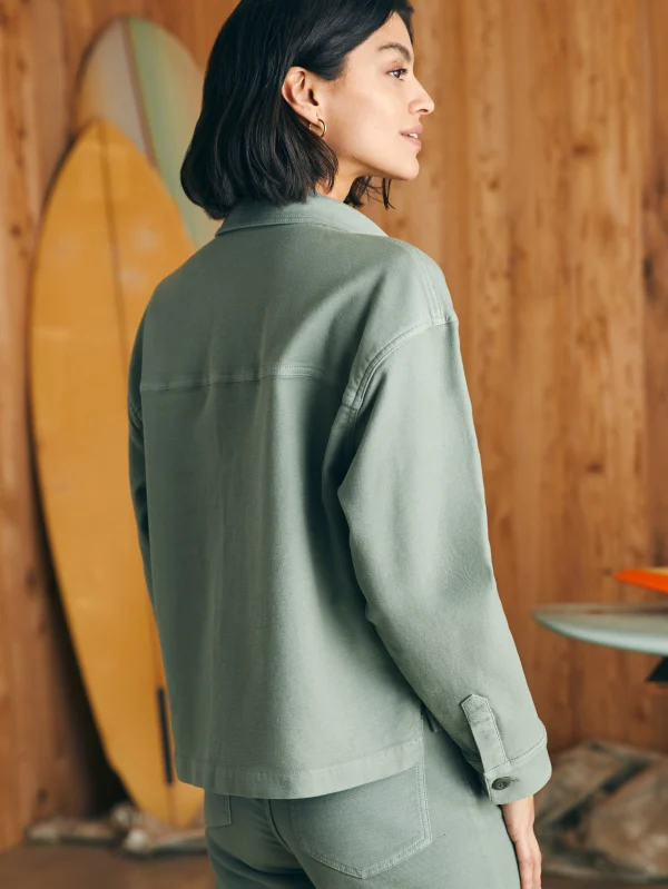 Blazers & Outerwear | Faherty Brand Stretch Terry Overshirt - Coastal Sage