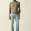 Pants | Faherty Brand Stretch Terry 5-Pocket Athletic Fit Pant - Eastern Shore Wash