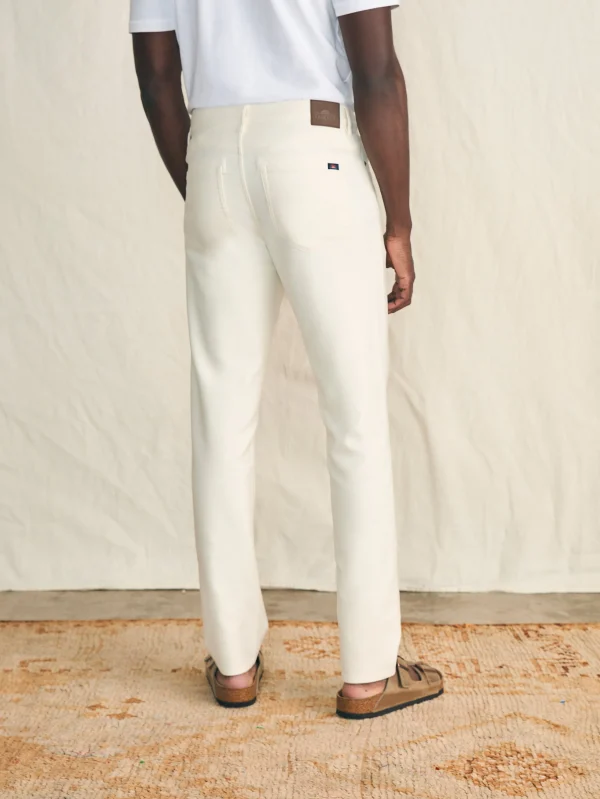 Pants | Faherty Brand Stretch Terry 5-Pocket Athletic Fit Pant (32" Inseam) - Cabo Blanco