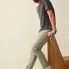 Pants | Faherty Brand Stretch Terry 5-Pocket Pant - Faded Olive