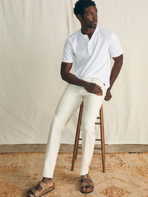 Pants | Faherty Brand Stretch Terry™ 5-Pocket Pant (32" Inseam) - Cabo Blanco