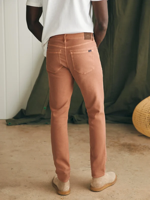 Pants | Faherty Brand Stretch Terry 5-Pocket Pant (32" Inseam) - Mesa Red