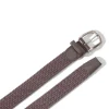 Belts | Faherty Brand Stretch Woven Belt - Grey-32