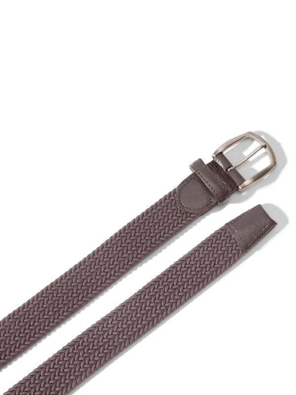 Belts | Faherty Brand Stretch Woven Belt - Grey-32