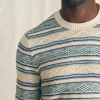 Sweaters | Faherty Brand Striped Crew Sweater - Bristol Cream