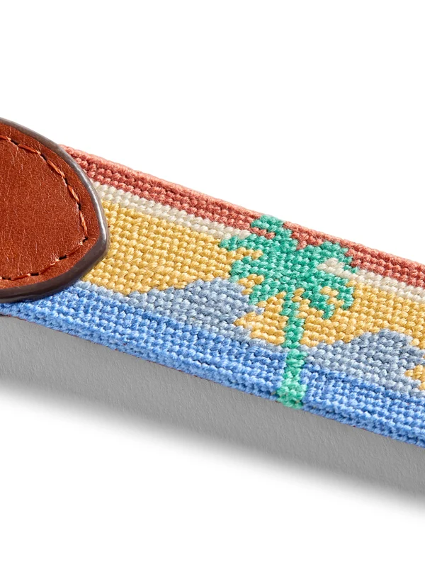 Belts | Faherty Brand s Embroidered Belt - Sun And Wave