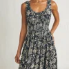 Dresses | Faherty Brand Sunseeker Midi Dress - Charcoal Chiyoda Floral