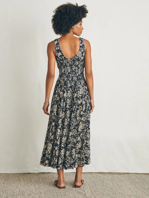 Dresses | Faherty Brand Sunseeker Midi Dress - Charcoal Chiyoda Floral