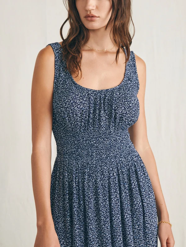 Dresses | Faherty Brand Sunseeker Midi Dress - Navy Riverton Ditsy