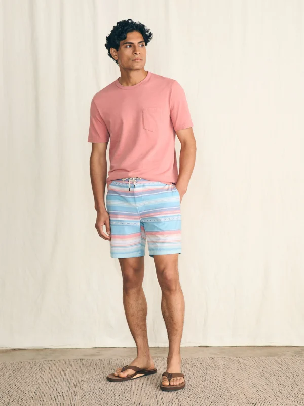 Swim | Faherty Brand Sunwashed Boardshort - Island Sunrise