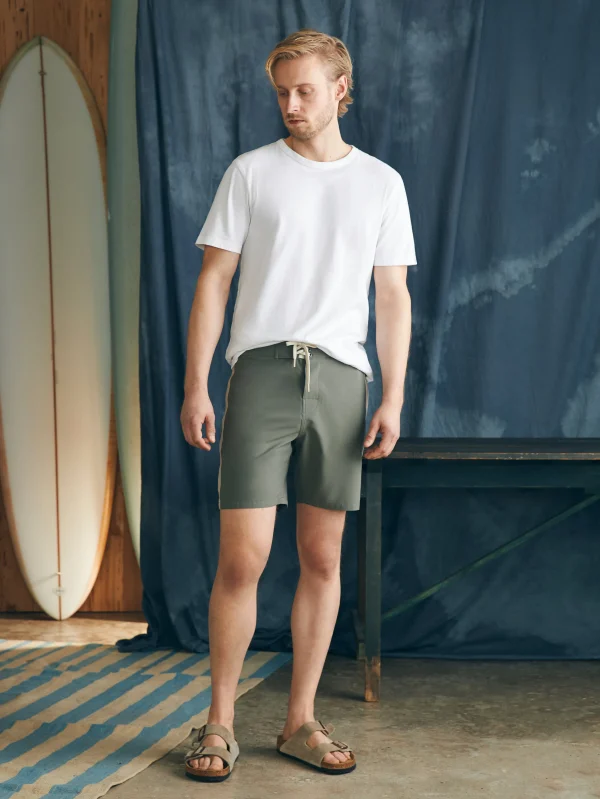 Swim | Faherty Brand Sunwashed Boardshort - Light Pine