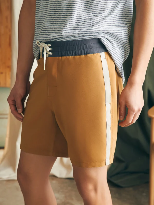 Swim | Faherty Brand Sunwashed Boardshort - Malibu Honey