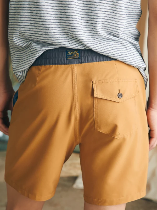 Swim | Faherty Brand Sunwashed Boardshort - Malibu Honey