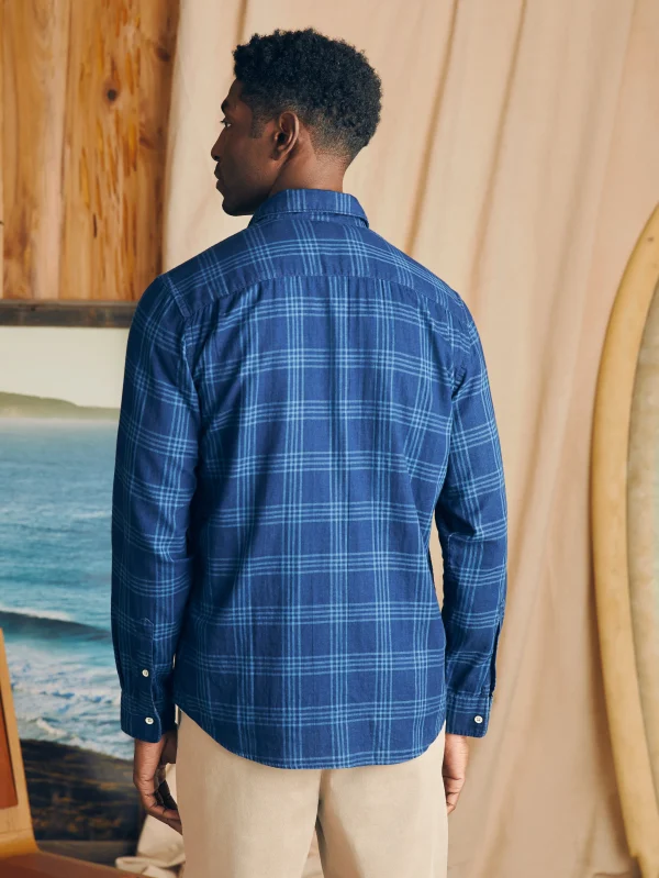 Shirts | Faherty Brand Sunwashed Chambray Shirt - Navy Night Windowpane