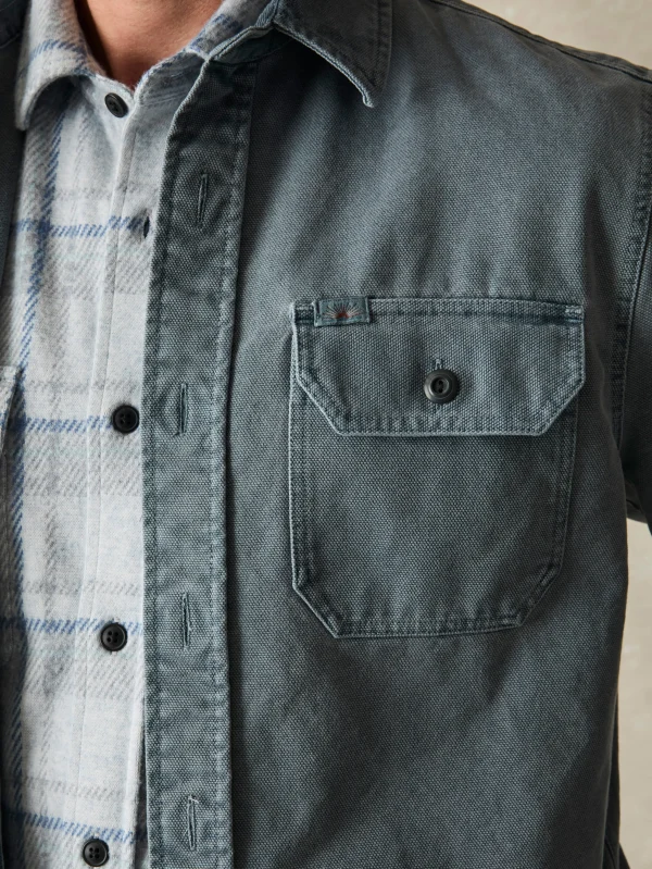 Jackets & Vests | Faherty Brand Sunwashed CPO - Petrol Blue