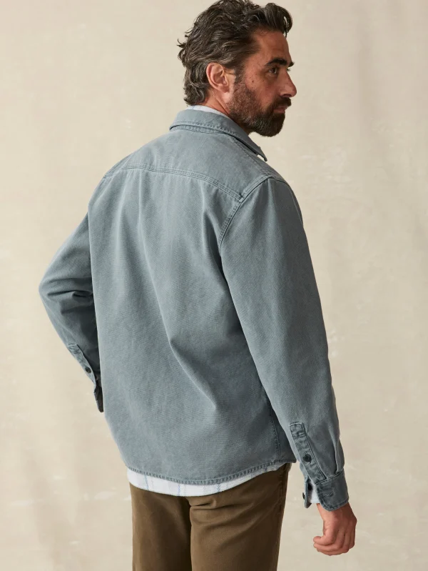 Jackets & Vests | Faherty Brand Sunwashed CPO - Petrol Blue