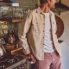 Jackets & Vests | Faherty Brand Sunwashed CPO - Sea Salt